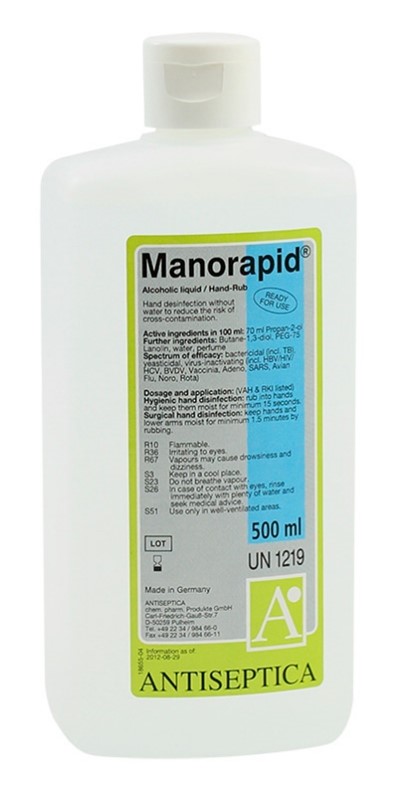 Buy Manorapid 70% Alcohol Hand Rub & Sanitiser in Malta